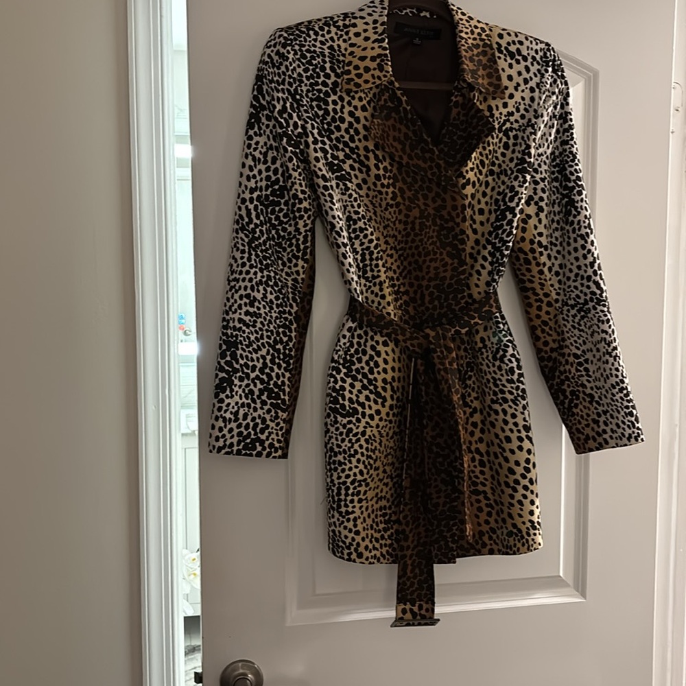 Anne Klein Leopard Print Blazer - Picture 3 of 7